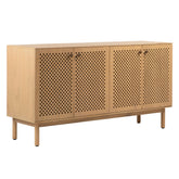 Marquez Natural Finish and Brass Handles Sideboard
